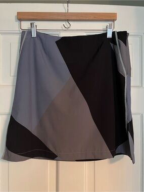 Golftini out of the blue skort- Black Blue & Gray Sz 6L